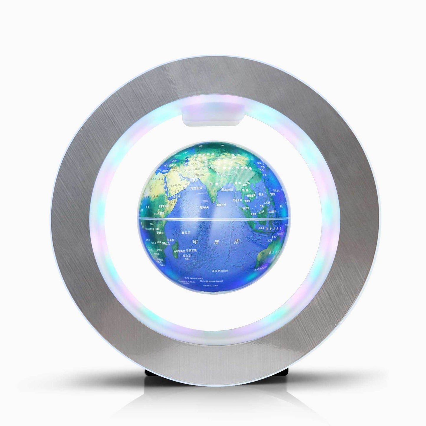 Levitating O-shaped globe