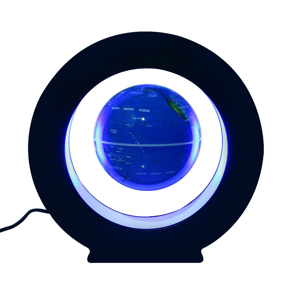 Levitating O-shaped globe