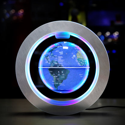 Levitating O-shaped globe