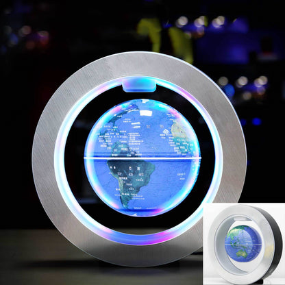 Levitating O-shaped globe