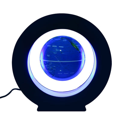 Levitating O-shaped globe